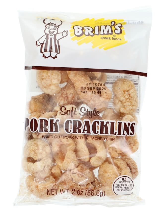 Brim's Plain Soft Style Cracklins Snacks (2 oz)