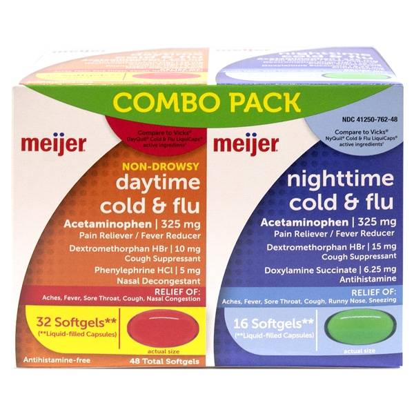 Meijer Daytime and Nighttime Cold & Flu (48 ct)