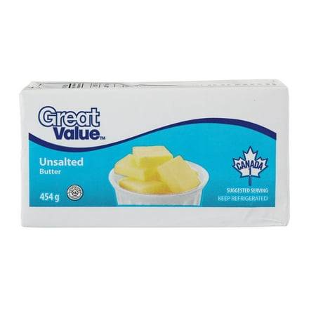 Great Value Unsalted Butter (454 g)