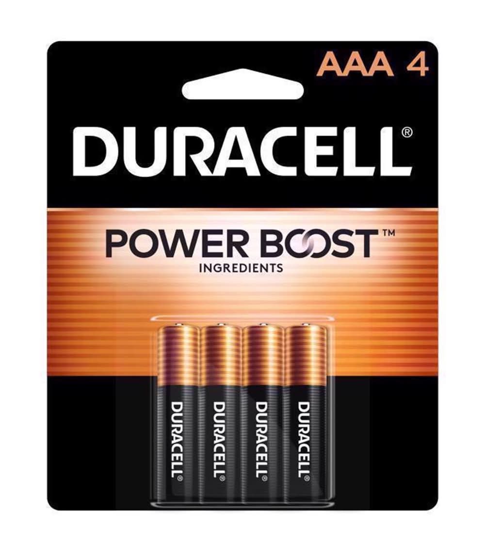 Duracell Coppertop Aaa Alkaline Batteries 4 Pk Carded