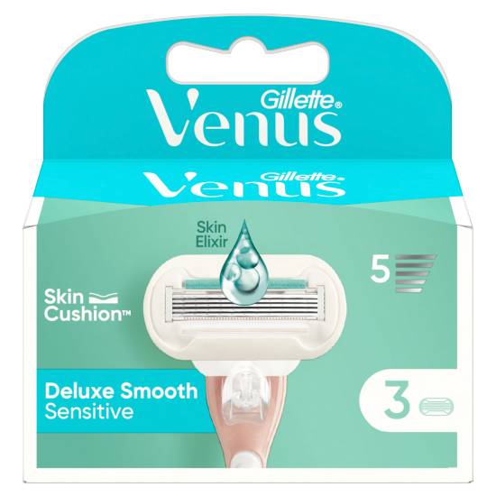 Venus Deluxe Smooth Sensitive Razor Blades (3ct)