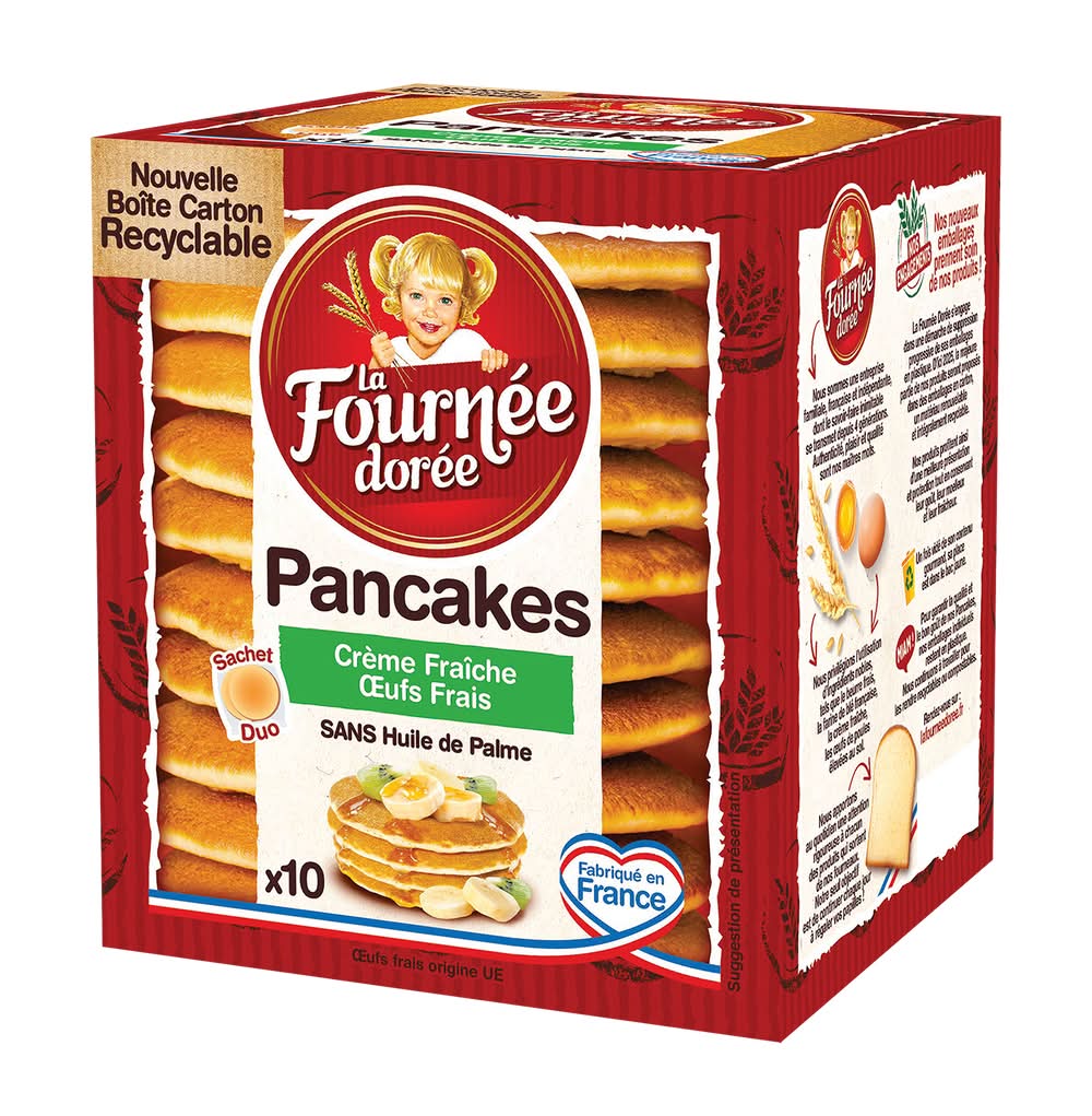 La Fournée dorée - Pancakes crème fraîche sans huile de palme (350g)