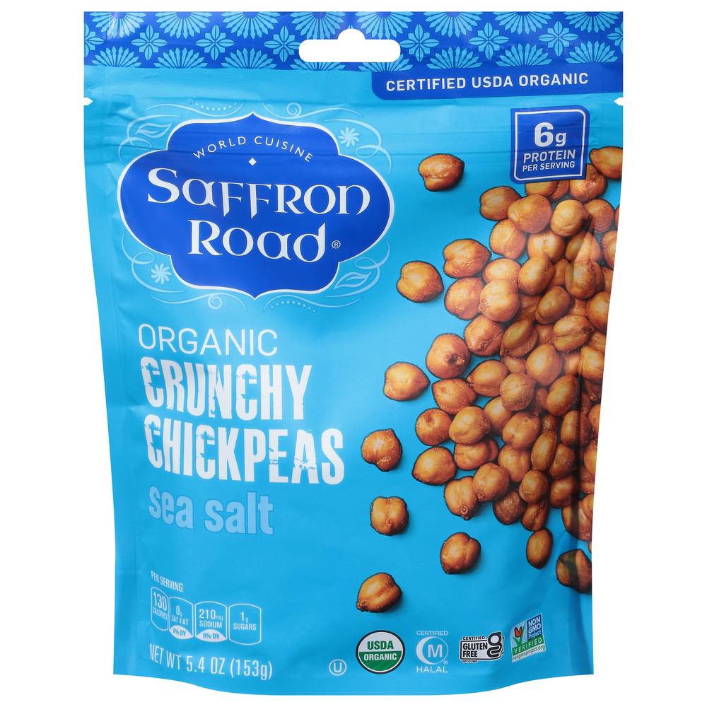 Saffron Road Organic Crunchy Chickpeas (sea salt)