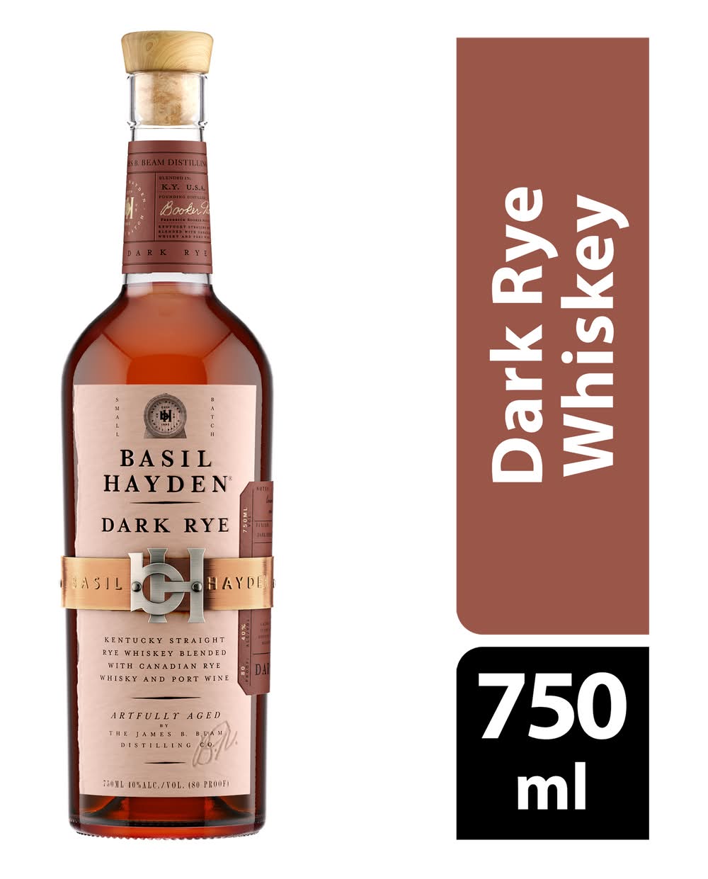 Basil Hayden Dark Rye Whiskey (750 ml)