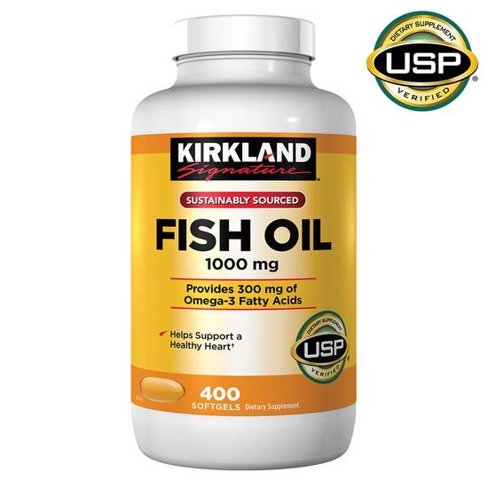 Kirkland Signature Fish Oil 1000 mg (400 ct)