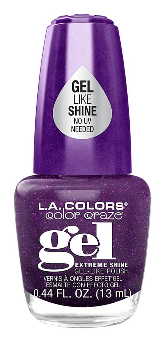 L.A. Colors Color Craze Extreme Shine Gel-Like Nail Polish, Queen's Gem (0.44 fl oz)
