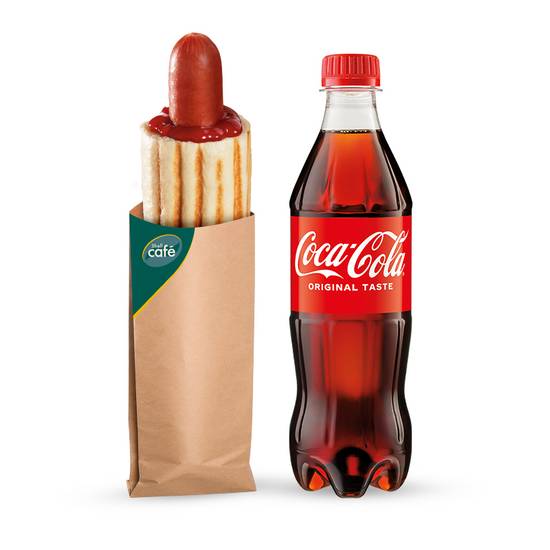 Zestaw Duży Hot-Dog + Coca-Cola 500 ml