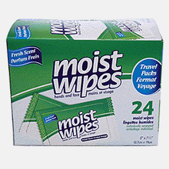 # Hands & Face Moist Wipes (5"x 7.5")