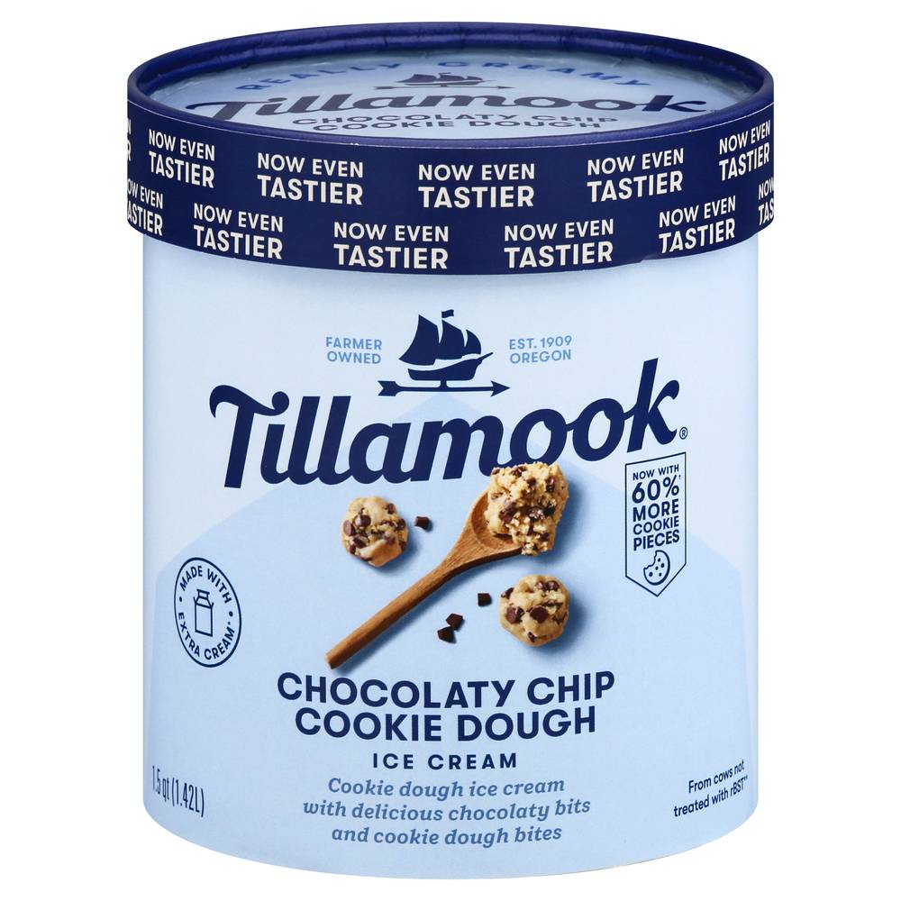 Tillamook Chocolate Chip Cookie Dough Ice Cream