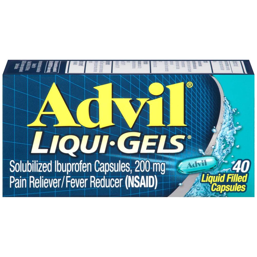 Advil Liqui-Gels 200 Mg Ibuprofen Capsules, 40 Ct