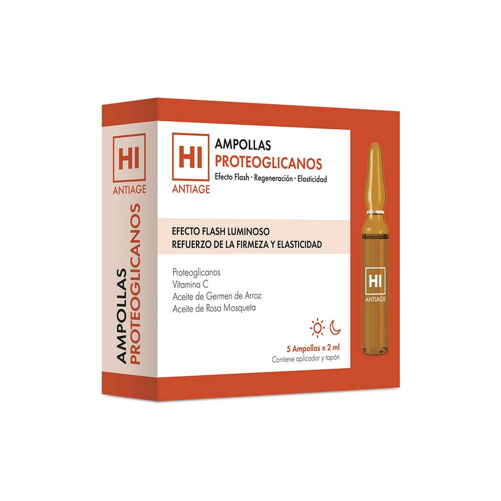 Ampollas de Proteoglicanos y Vitamina HI ANTIAGE 5 ampollas x 2 ml