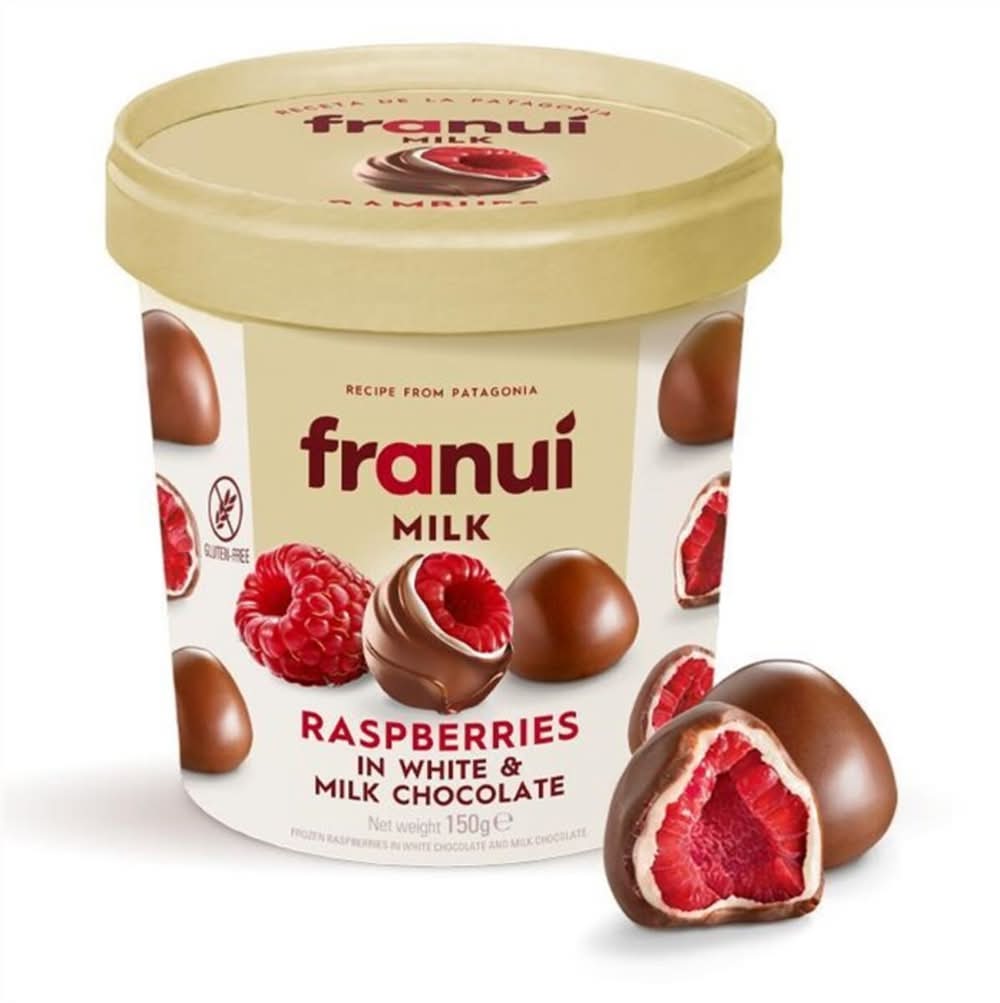 Franui Framboise Chocolat au Lait 150gr