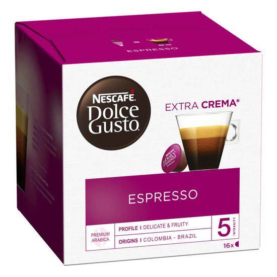 Nescafe Dolce Gusto Café - Espresso - Café - 16 capsules - Intensité 5 x16