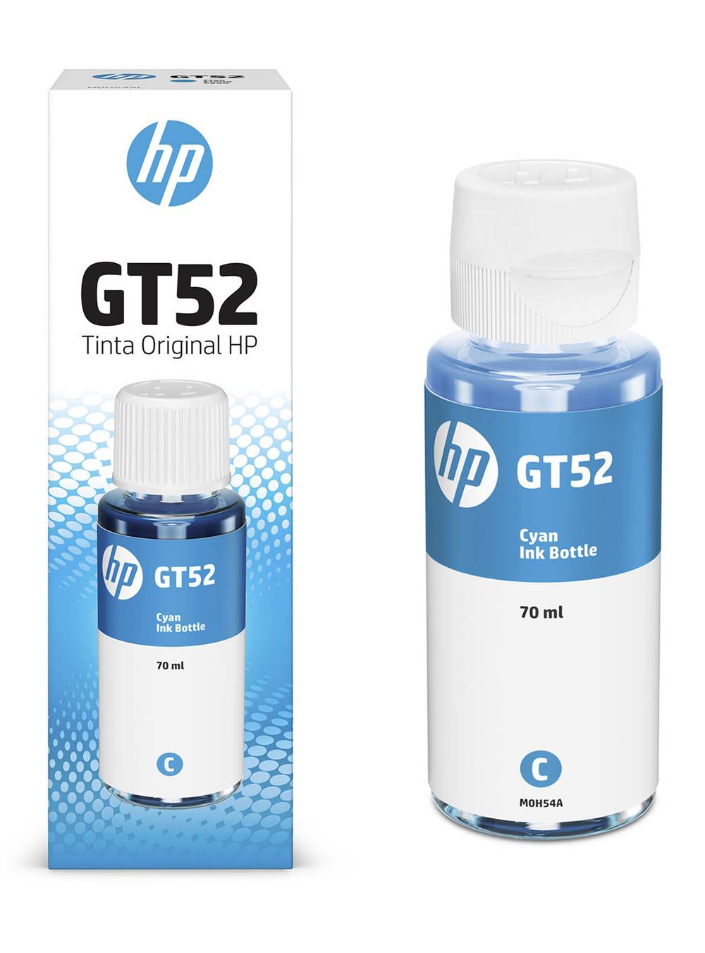 Hp botella tinta gt52 cyan