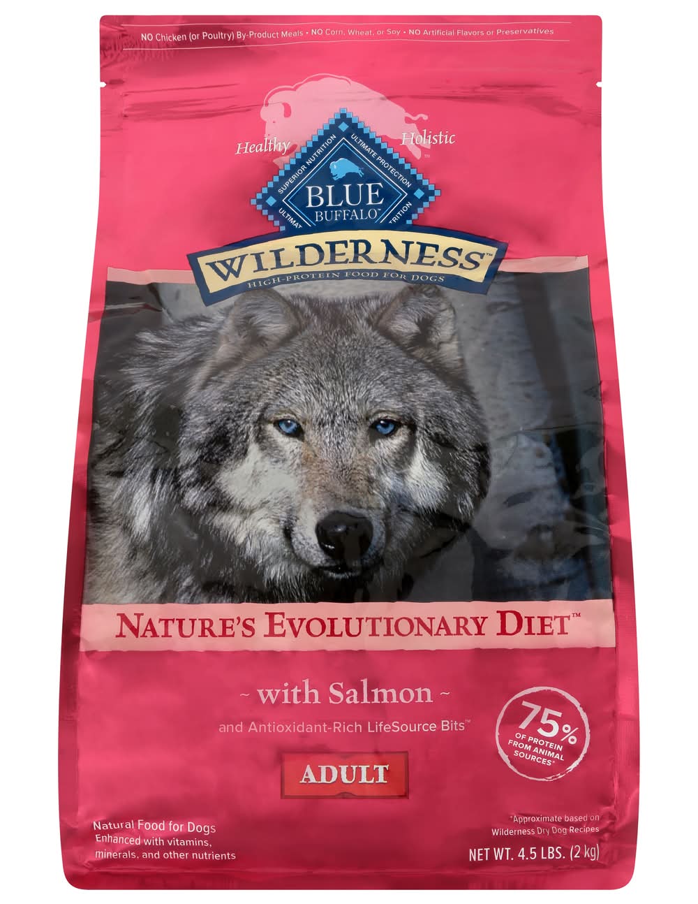 Blue Buffalo Wilderness Nature's Evolutionary Diet With Salmon Food For Dogs, Adult (4.5 lbs)