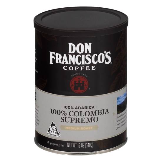 Don Francisco's 100% Colombia Supremo Medium Roast Coffee (12 oz)