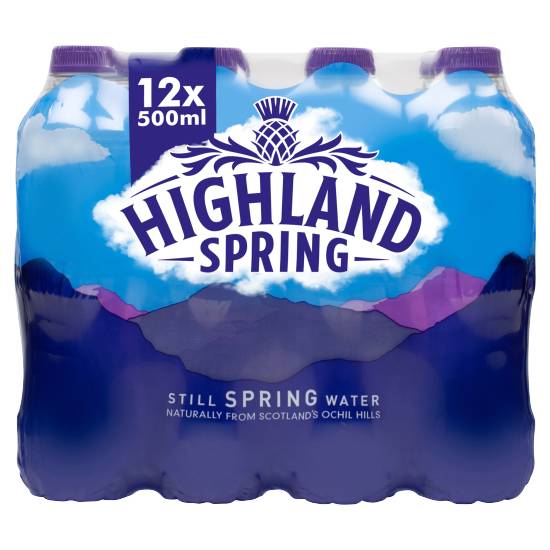 Highland Spring Still Spring Water (12 x 500ml)