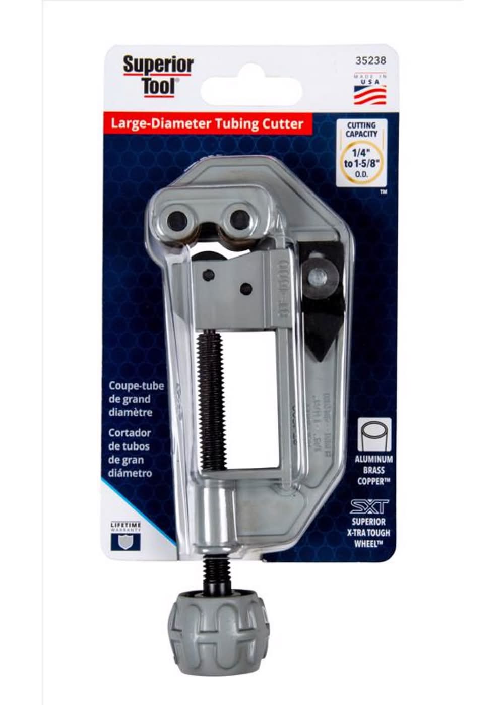 Superior Tool 1-5/8 In. Tube Cutter Black/Gray 1 Pk