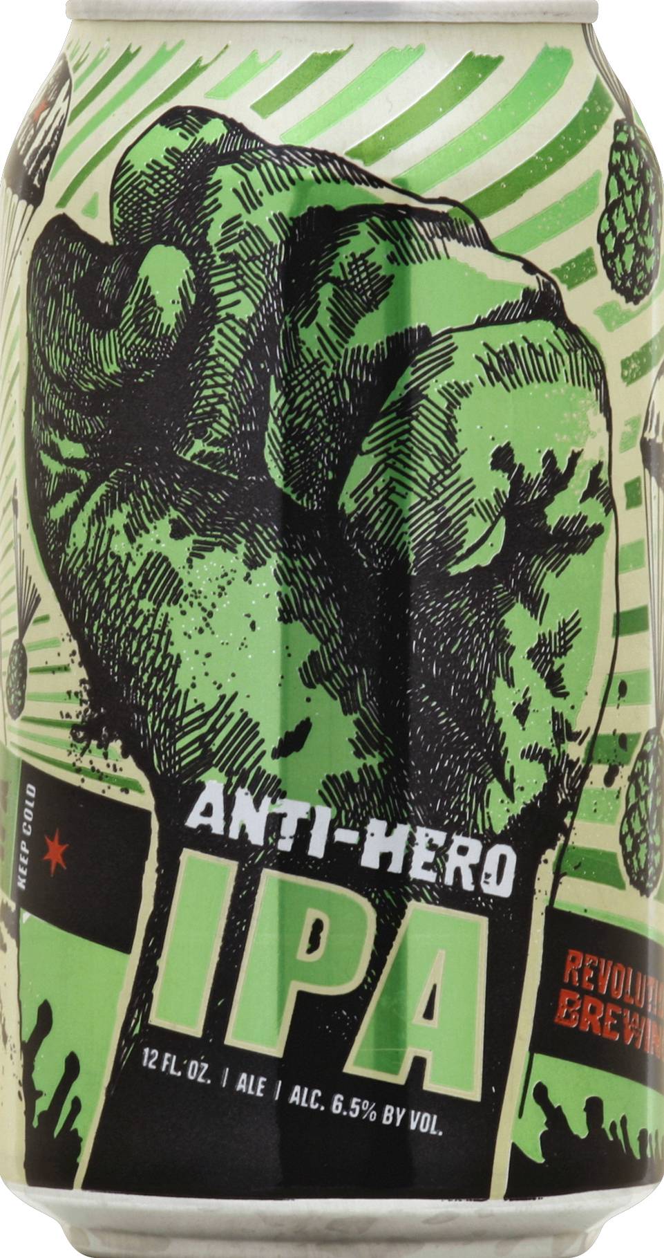 Revolution Brewing Anti-Hero Ipa Beer (6 x 12 fl oz)