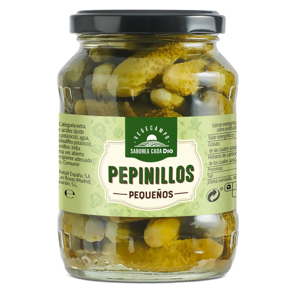 Pepinillos Pequeños Vegecampo De Dia Frasco 180 G