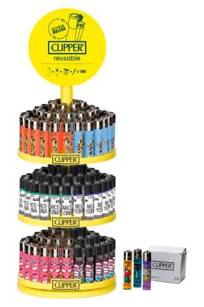 Clipper 3 Tier Printed Design Lighter (164 pack)