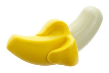 Bark Super Chewer Brawnana Dog Toy, Banana