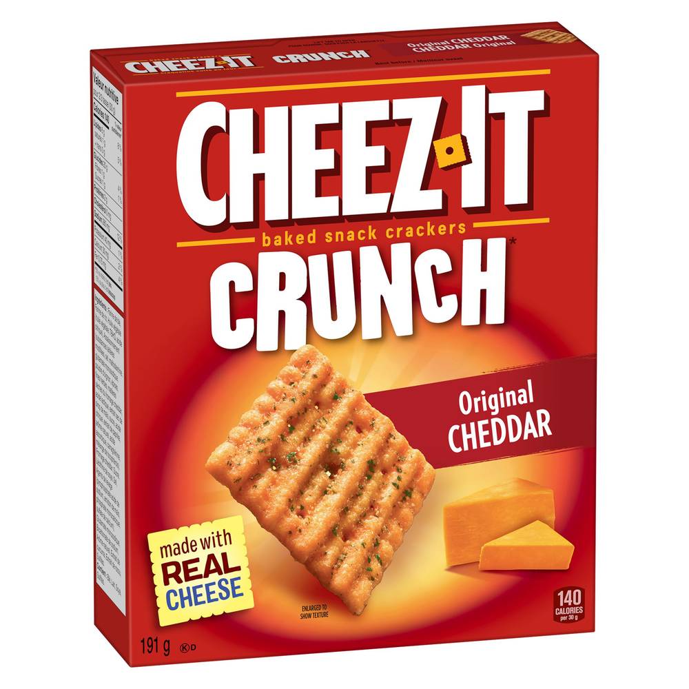 Cheez-It Baked Snack Crackers Crunch Original Cheddar (191 g)