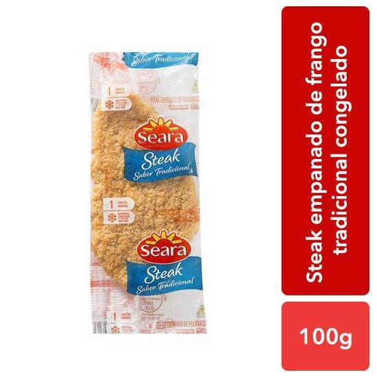 Seara steak empanado de frango tradicional congelado (100 g)