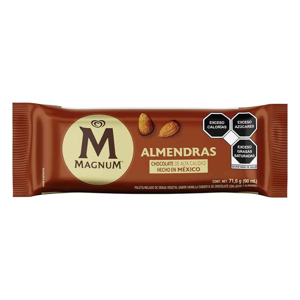 Magnum · Paleta helada con almendras (90 ml)