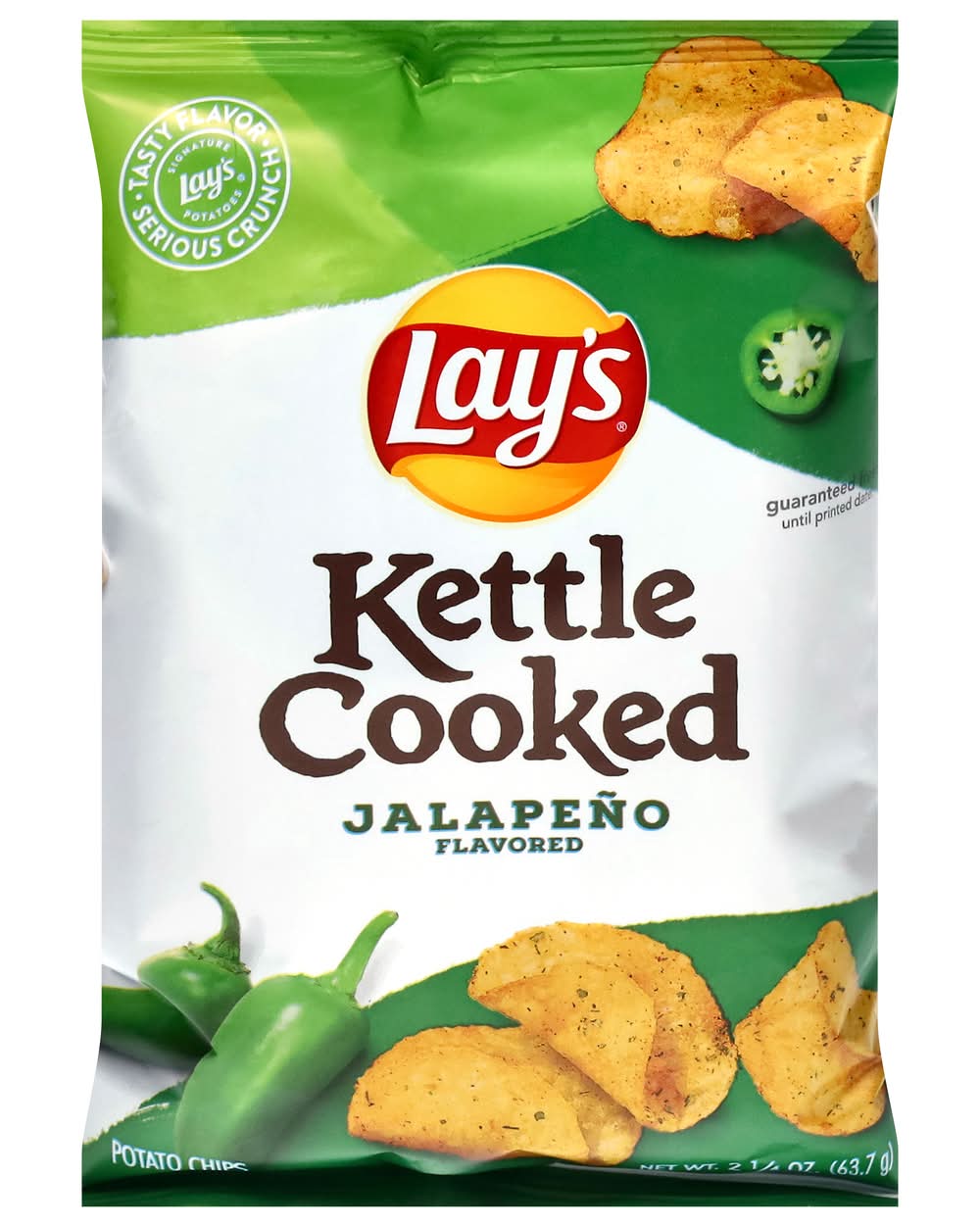 Lay's Kettle Cooked Potato Chips, Jalapeno (2.25 oz)