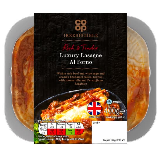 Co-op Irresistible Luxury Lasagne Al Forno (400g)