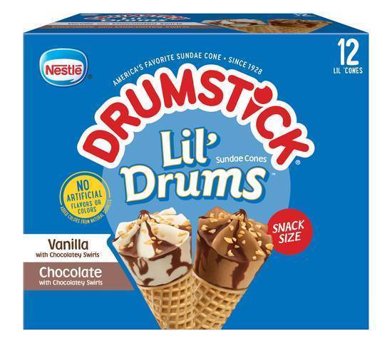 Drumstick Lil Drums Vanilla and Chocolate 12 ct