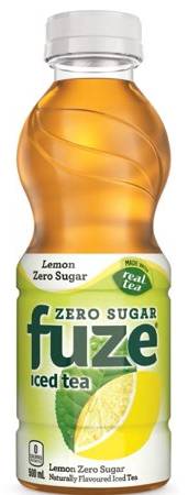 Fuze Zero Sugar Iced Tea, Lemon (500 ml)