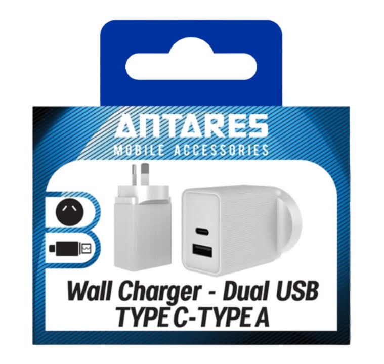 Antares Wall Charger Dual Type C & A