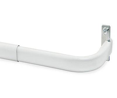 Curved Curtain Rod, 28" - 48", White