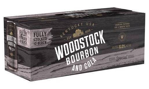 Woodstock & Cola 6% 375ml (10 Pack)