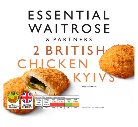 Essential Frozen British Chicken Kyivs(2Ct)