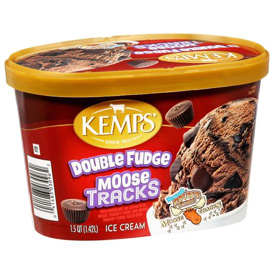 Kemps Double Fudge Moose Tracks Ice Cream (1.5 quarts)