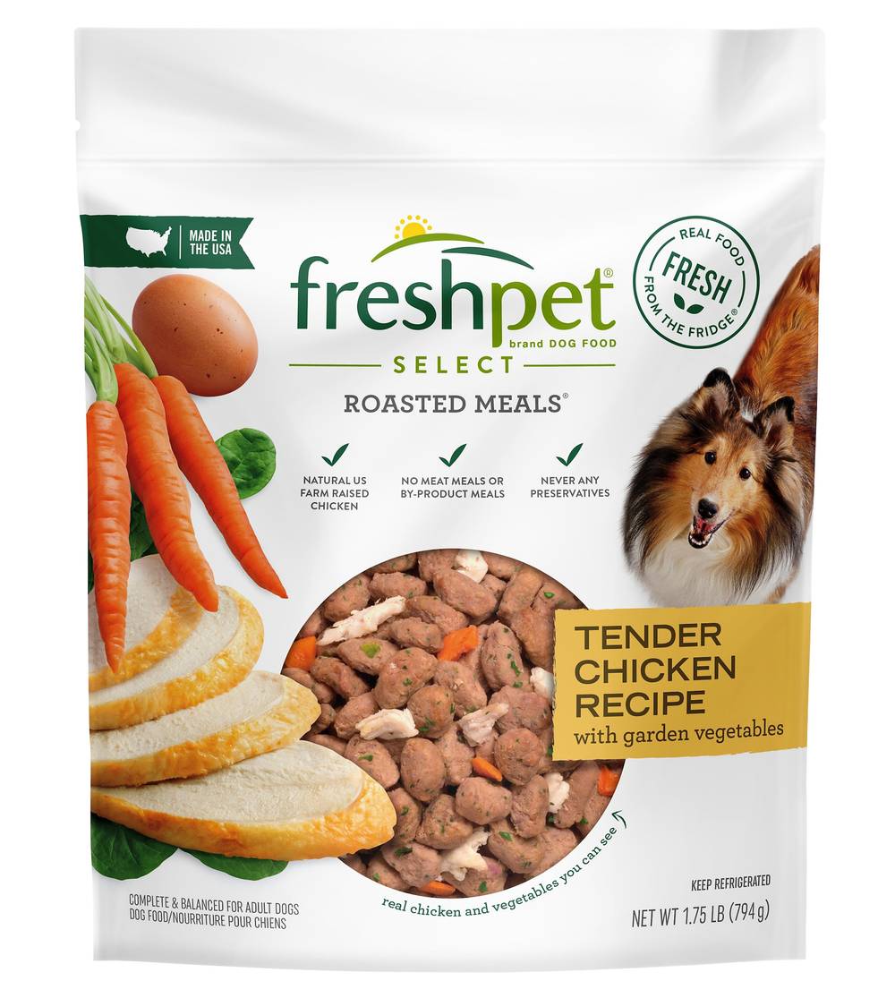Freshpet Select Roasted Meals Recipe Dog Food, Tender Chicken (1.75 lbs)