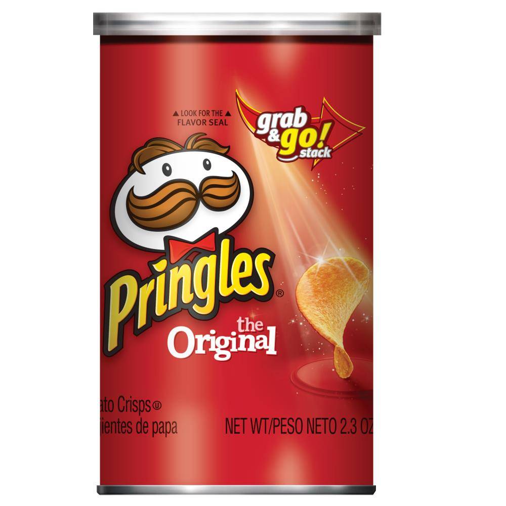 Kellogg's Pringles Grab N Go Original Corn Chips/Snacks - Tantalizing Taste of Potato - On-the-Go Snacking | 00038000845635