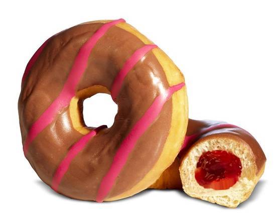 Donut rellena de frambuesa