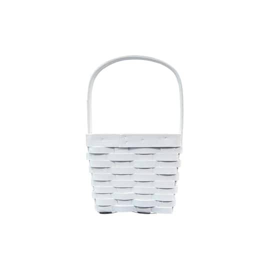 Small White Square Basket By Ashland