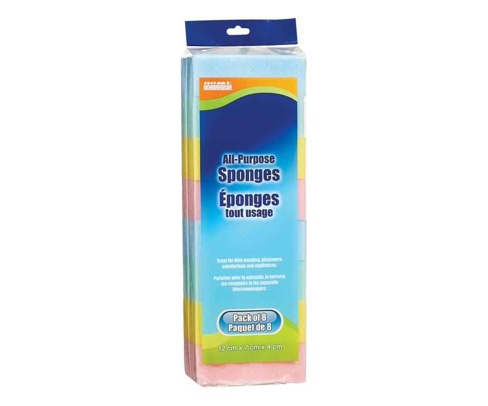 Home exclusives éponges tout usage (8 unités) - all-purpose sponges (8 units)