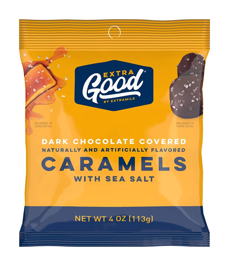 ExtraGood Dark Chocolate Sea Salt Caramels 4oz