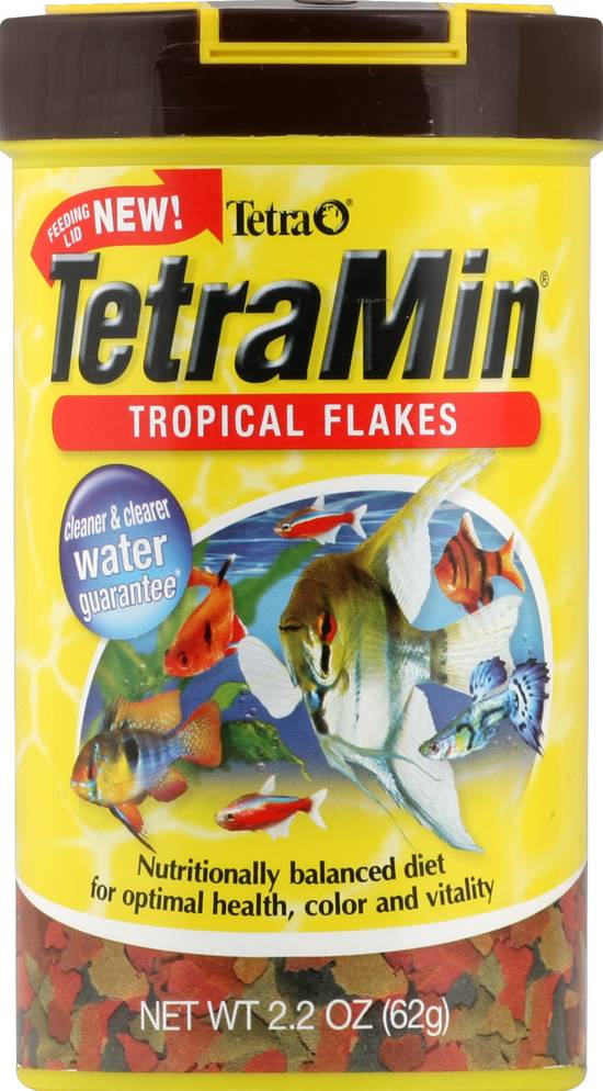 Tetra Min Tropical Flakes Fish Food (2.2 oz)
