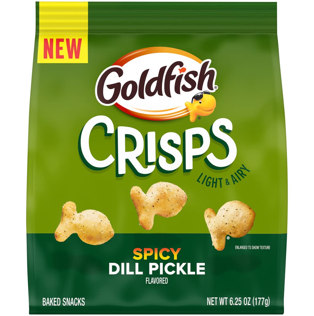 Goldfish Light & Airy Spicy Dill Pickle Crisps, Spicy Dill Pickle (6.25 oz)
