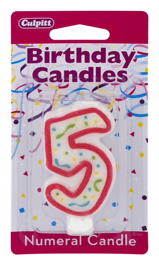 Culpitt Birthday Candle No. 5 (1 candle)