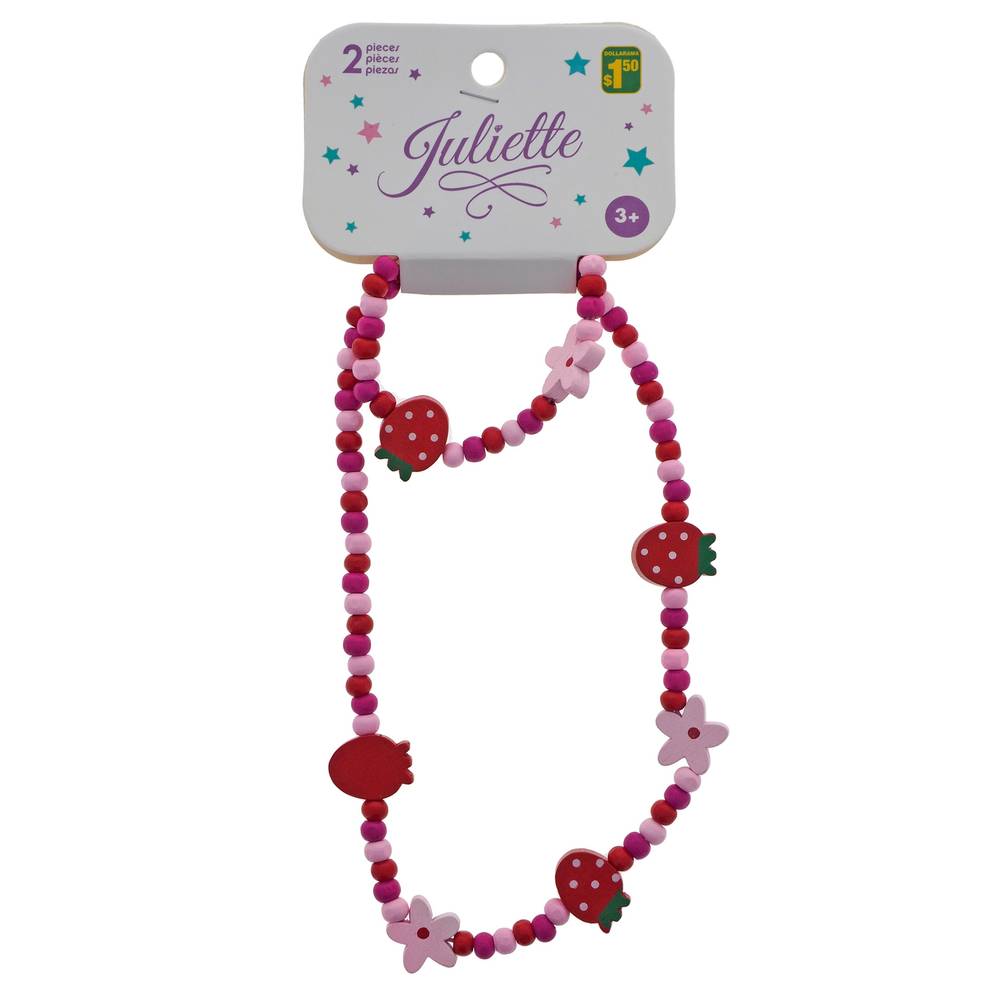 Bracelet & Necklace Set On Clip Strip