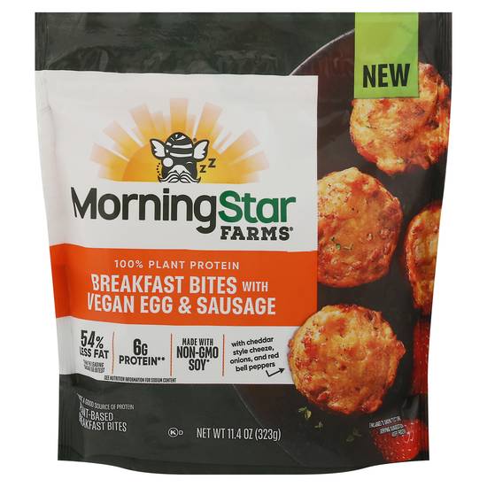 Morningstar Farms Meatless Breakfast Bites Vegan Egg and Sausage