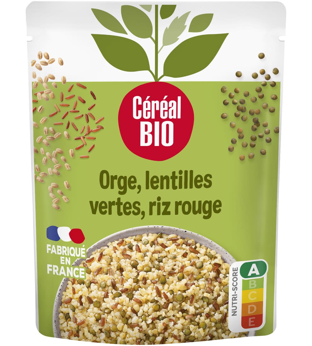 Céréal Bio - Orge lentilles vertes riz rouge (250g)